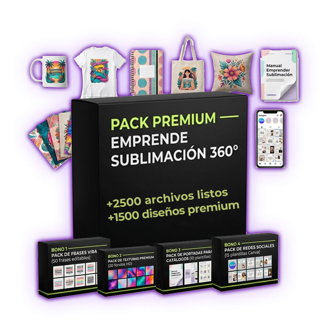 PACK PREMIUM EMPRENDE SUBLIMACIÓN 360