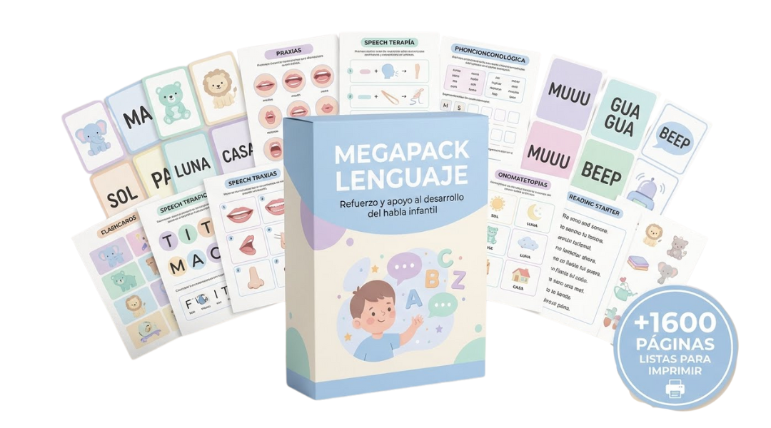 Mega Pack Refuerzo y apoyo al desarrollo del lenguaje